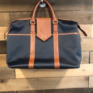 YSL Y Logo Weekender/Computer Bag